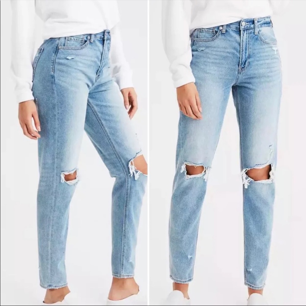 American Eagle Mom Jeans Size 6 SHORT